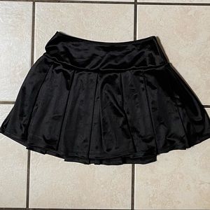 Black Satin Skirt